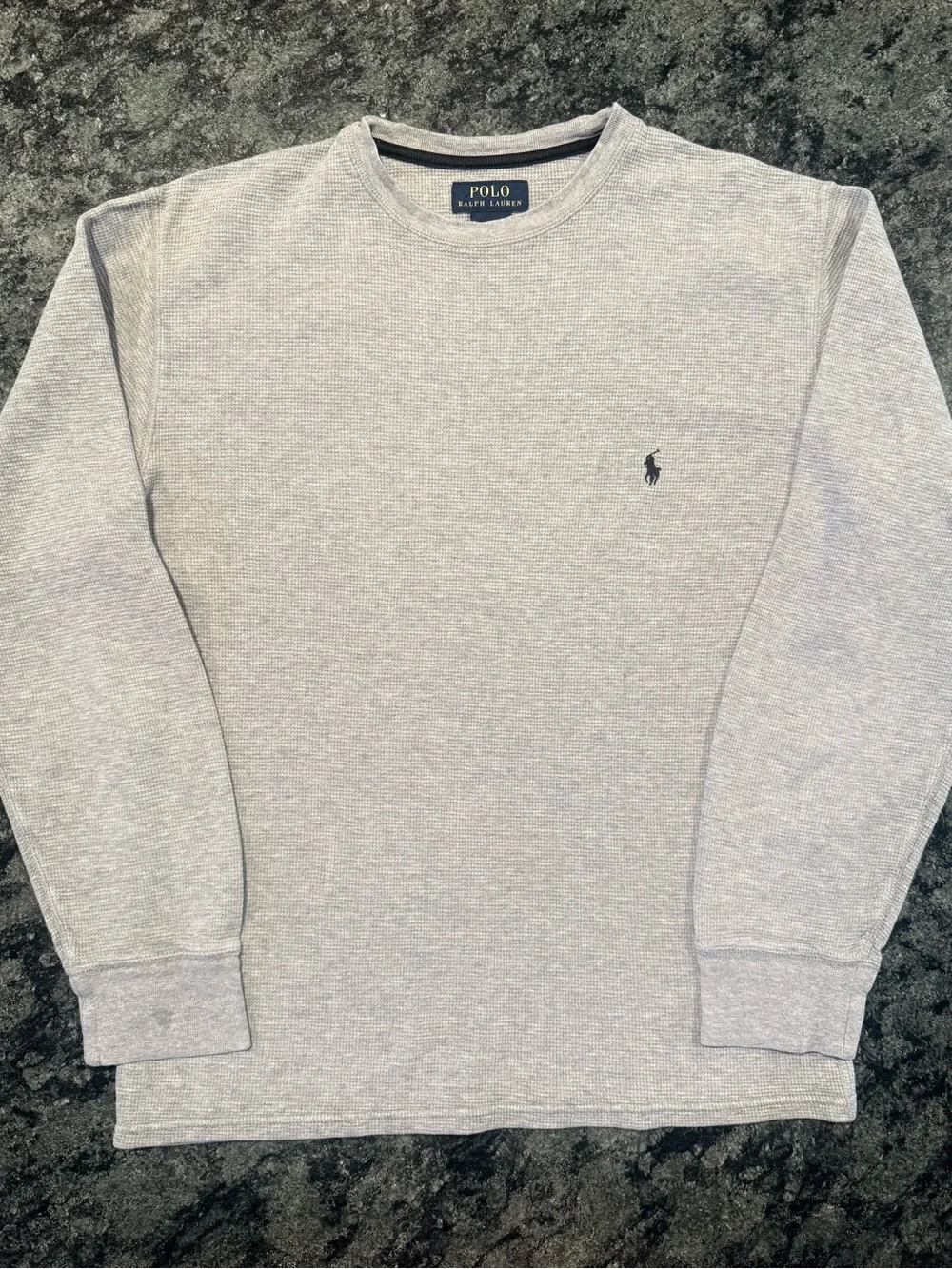 Polo by Ralph Lauren Light Gray Crewneck Long-Sleeve Shirt